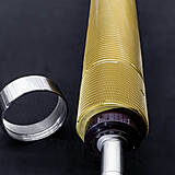 Drallräumwerkzeug mit geräumten Werkstück